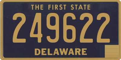 DE license plate 249622