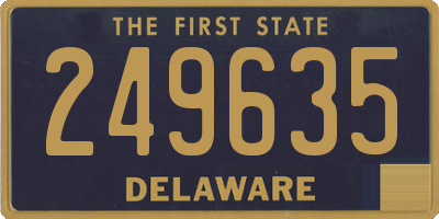 DE license plate 249635