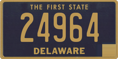 DE license plate 24964