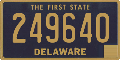 DE license plate 249640