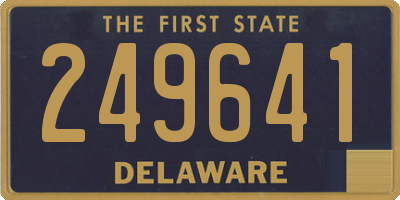 DE license plate 249641