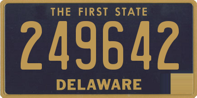DE license plate 249642