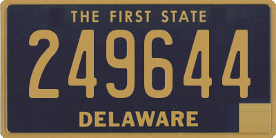 DE license plate 249644