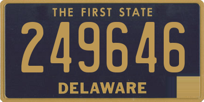 DE license plate 249646