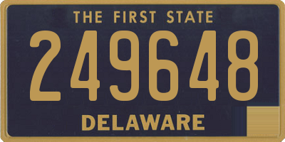 DE license plate 249648