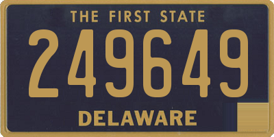 DE license plate 249649