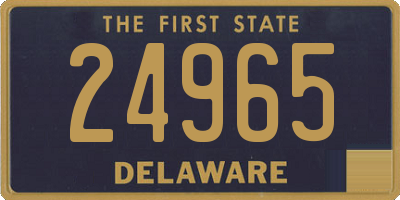 DE license plate 24965