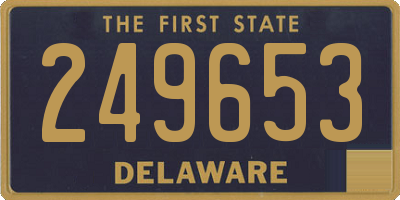 DE license plate 249653