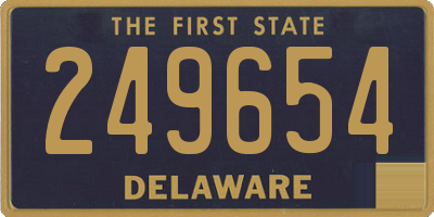 DE license plate 249654