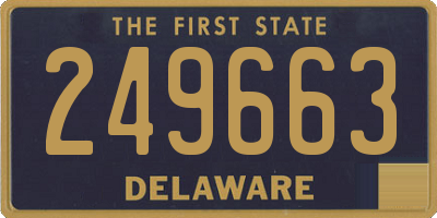DE license plate 249663