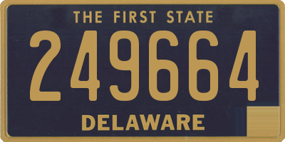 DE license plate 249664