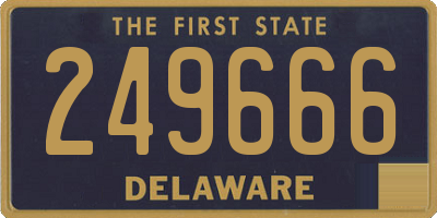 DE license plate 249666