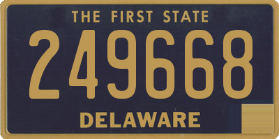 DE license plate 249668