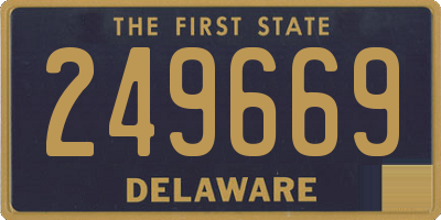 DE license plate 249669