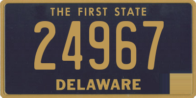 DE license plate 24967