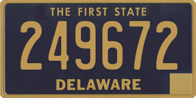 DE license plate 249672