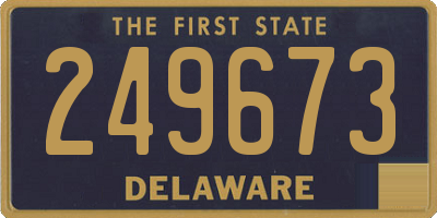 DE license plate 249673