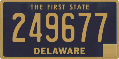 DE license plate 249677