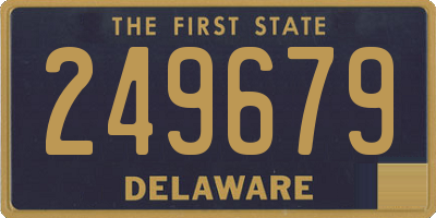 DE license plate 249679