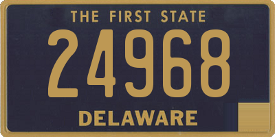 DE license plate 24968