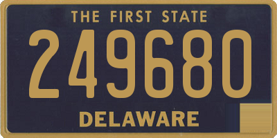DE license plate 249680
