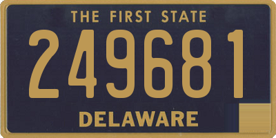 DE license plate 249681