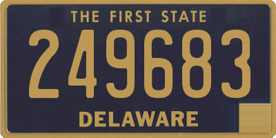 DE license plate 249683
