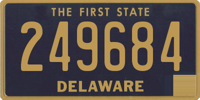 DE license plate 249684