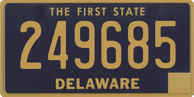 DE license plate 249685