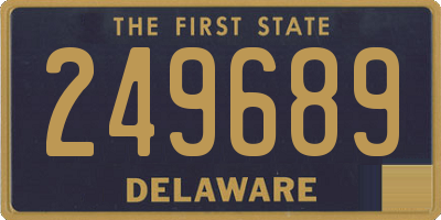DE license plate 249689