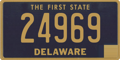 DE license plate 24969