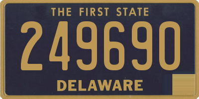 DE license plate 249690