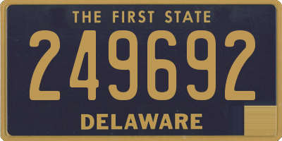 DE license plate 249692