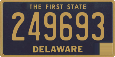 DE license plate 249693