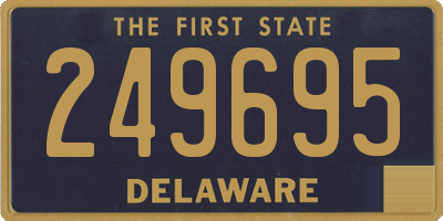 DE license plate 249695