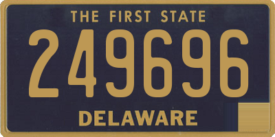DE license plate 249696