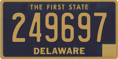 DE license plate 249697