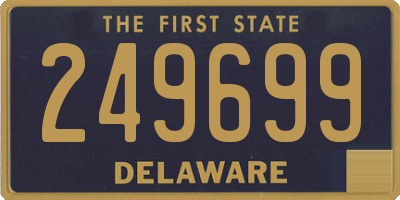 DE license plate 249699