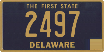 DE license plate 2497