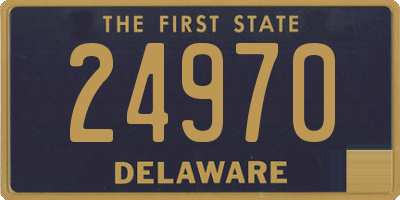 DE license plate 24970