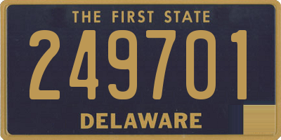 DE license plate 249701