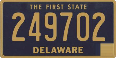 DE license plate 249702