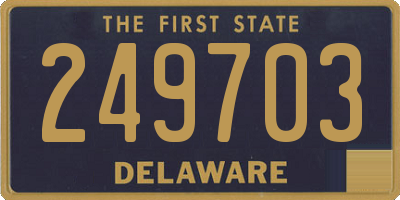DE license plate 249703