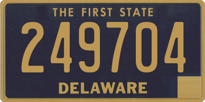 DE license plate 249704