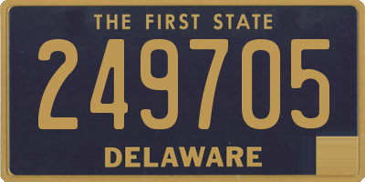 DE license plate 249705