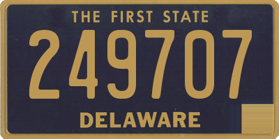 DE license plate 249707
