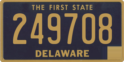 DE license plate 249708