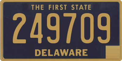 DE license plate 249709
