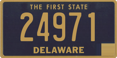 DE license plate 24971