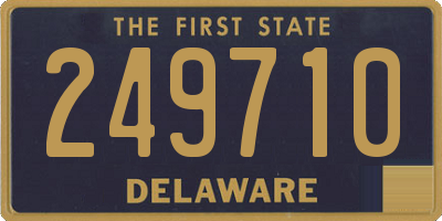 DE license plate 249710